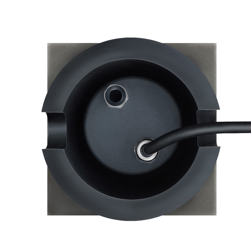 Pagalma lampa LUKKA CONNECT 1xGU10/4W/230V IP67 matēts hroms leņķa