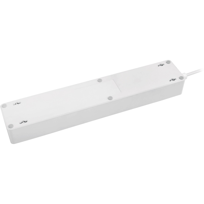 Pagarināmais kabelis ar slēdzi 1,8 m + 4x USB/Wi-Fi Tuya SCHUKO