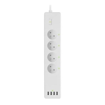 Pagarināmais kabelis ar slēdzi SMART 1,8 m 4Z + 4xUSB Wi-Fi Tuya