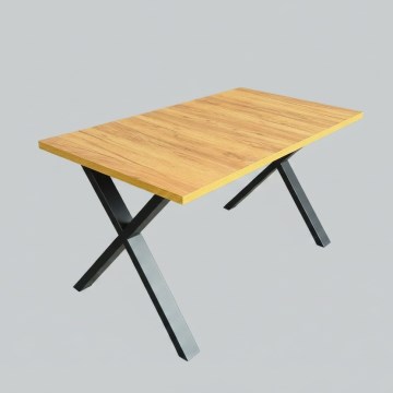 Pagarināms ēdamgalds DOMO 150/190x80 cm craft ozols/melns