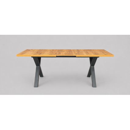 Pagarināms ēdamgalds DOMO 150/190x80 cm craft ozols/melns