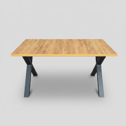 Pagarināms ēdamgalds DOMO 150/190x80 cm craft ozols/melns