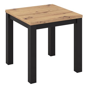 Pagarināms ēdamgalds ZARO 80/160x80 cm ozols artisan/melns