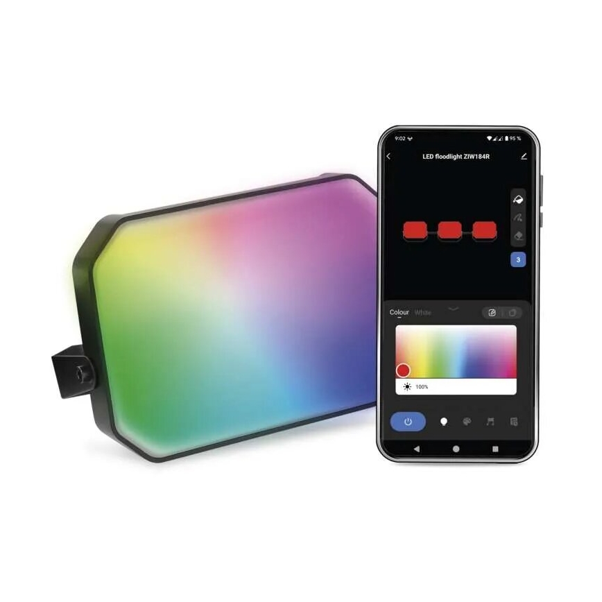 LED RGBIC Aptumšojams āra prožektors GoSmart - paplašinājums LED/4W/230V 3000-6500K IP65 Wi-Fi Tuya