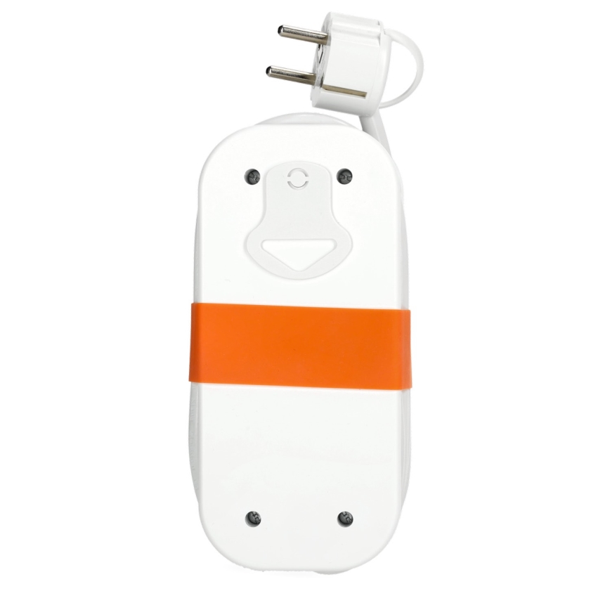 Pagarinātāja vads 2Z + 2xUSB 1,4 m balta