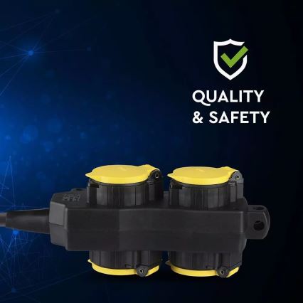 Pagarinātāja vads 4Z SCHUKO 3m IP44
