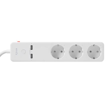 Pagarinātāja vads SMART ar slēdzi 1,5m + 2xUSB/Wi-Fi Tuya SCHUKO