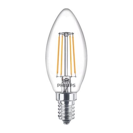 PAKA 3x LED Spuldze Philips B35 E14/4.3W/230V 2,700K