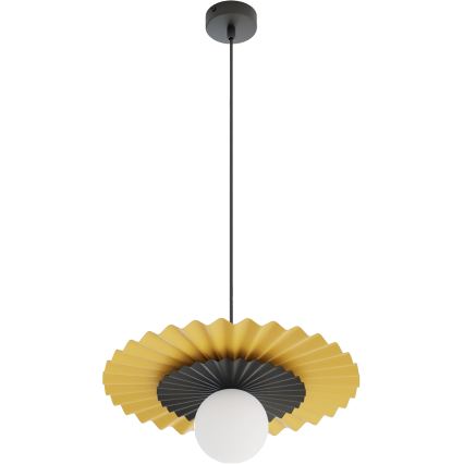 Pakaramā griestu lampa UMBRA uz vada, 1xG9/8W/230V, melna/oranžā