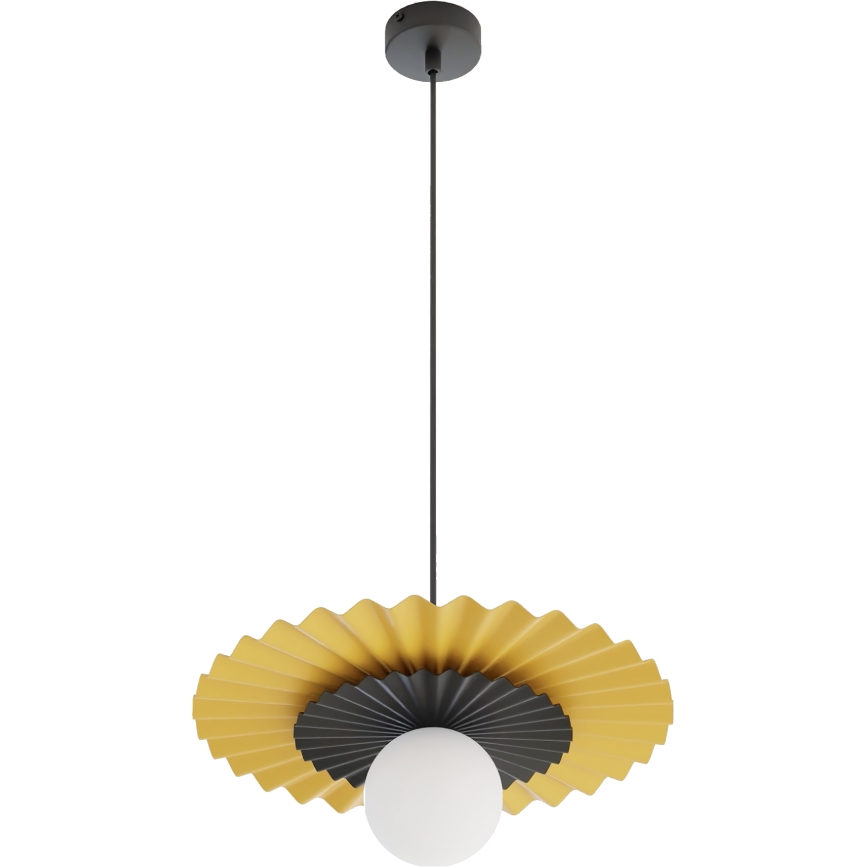 Pakaramā griestu lampa UMBRA uz vada, 1xG9/8W/230V, melna/oranžā