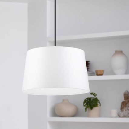 Pakaramā lampa AIDA ar vadu 1xE27/60W/230V Ø 35 cm ozols/valrieksts/balts