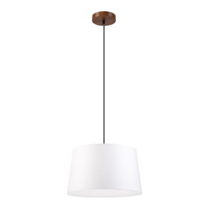 Pakaramā lampa AIDA ar vadu 1xE27/60W/230V Ø 35 cm ozols/valrieksts/balts