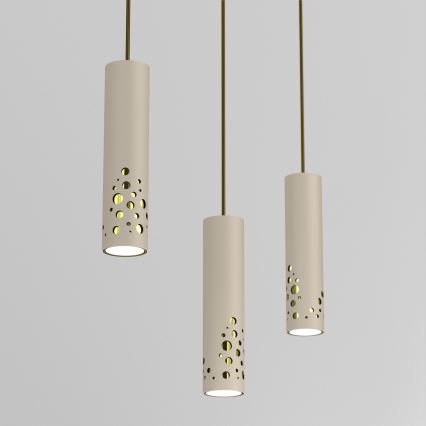 Pakaramā lampa ALTRO uz vada 3xGU10/8W/230V bēša
