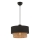 Pakaramā lampa ar kabeli ECHO 1xE27/60W/230V melna/brūna