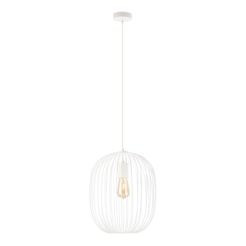 Pakaramā lampa ar kabeli OVELLA 1xE27/15W/230V Ø 34 cm krēmkrāsaina