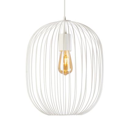 Pakaramā lampa ar kabeli OVELLA 1xE27/15W/230V Ø 34 cm krēmkrāsaina