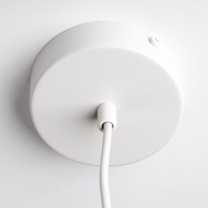 Pakaramā lampa ar kabeli OVELLA 1xE27/15W/230V Ø 34 cm krēmkrāsaina