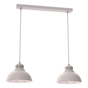 Pakaramā lampa ar kabeli SVEN 2xE27/15W/230V krēmkrāsaina