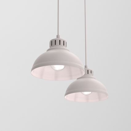 Pakaramā lampa ar kabeli SVEN 2xE27/15W/230V krēmkrāsaina
