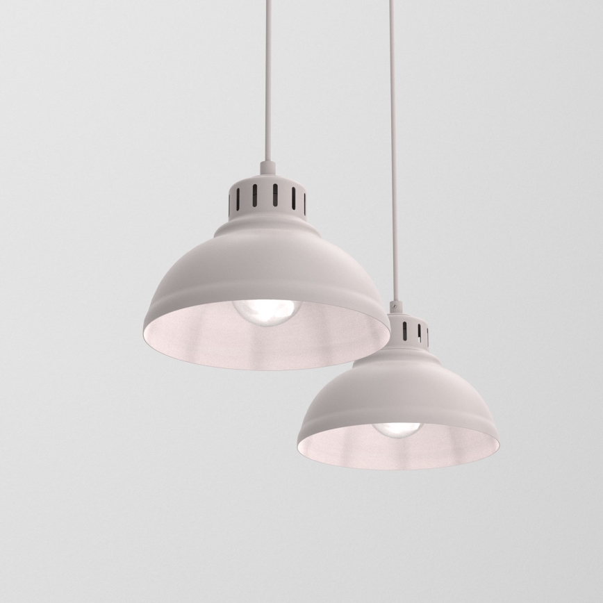 Pakaramā lampa ar kabeli SVEN 2xE27/15W/230V krēmkrāsaina
