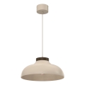 Pakaramā lampa ar vadu BASCA 1xE27/15W/230V bēša/brūna