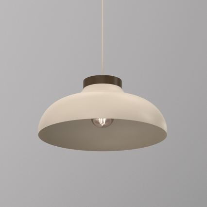 Pakaramā lampa ar vadu BASCA 1xE27/15W/230V bēša/brūna