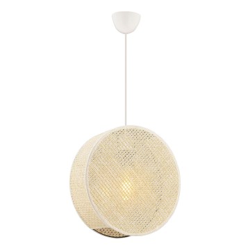 Pakaramā lampa ar vadu BIG DRUM 1xE27/60W/230V krēmkrāsaina