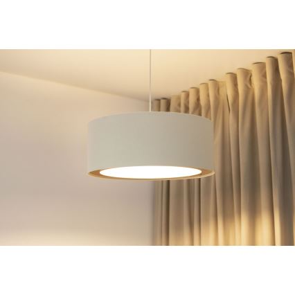 Pakaramā lampa ar vadu BOHO TRINITI 1xE27/60W/230V Ø 50 cm krēmkrāsaina