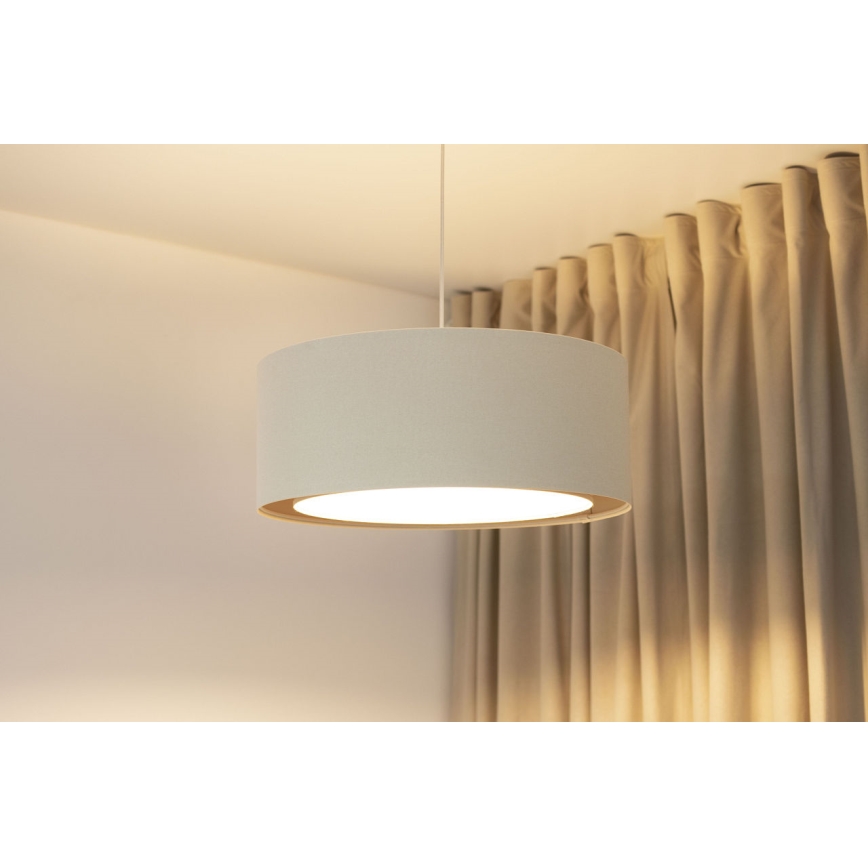 Pakaramā lampa ar vadu BOHO TRINITI 1xE27/60W/230V Ø 50 cm krēmkrāsaina