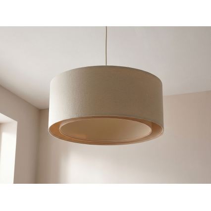 Pakaramā lampa ar vadu BOHO TRINITI 1xE27/60W/230V Ø 50 cm krēmkrāsaina