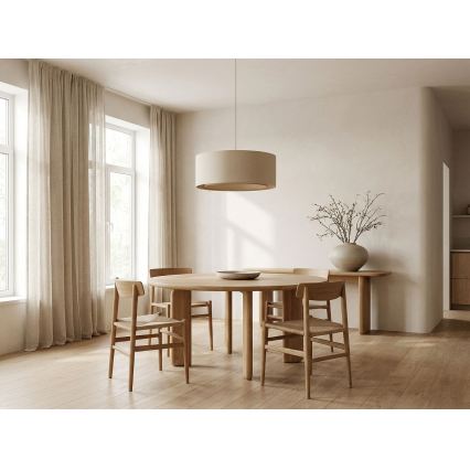 Pakaramā lampa ar vadu BOHO TRINITI 1xE27/60W/230V Ø 50 cm krēmkrāsaina