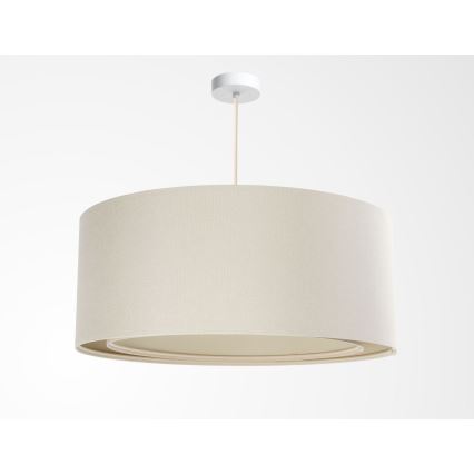 Pakaramā lampa ar vadu BOHO TRINITI 1xE27/60W/230V Ø 50 cm krēmkrāsaina