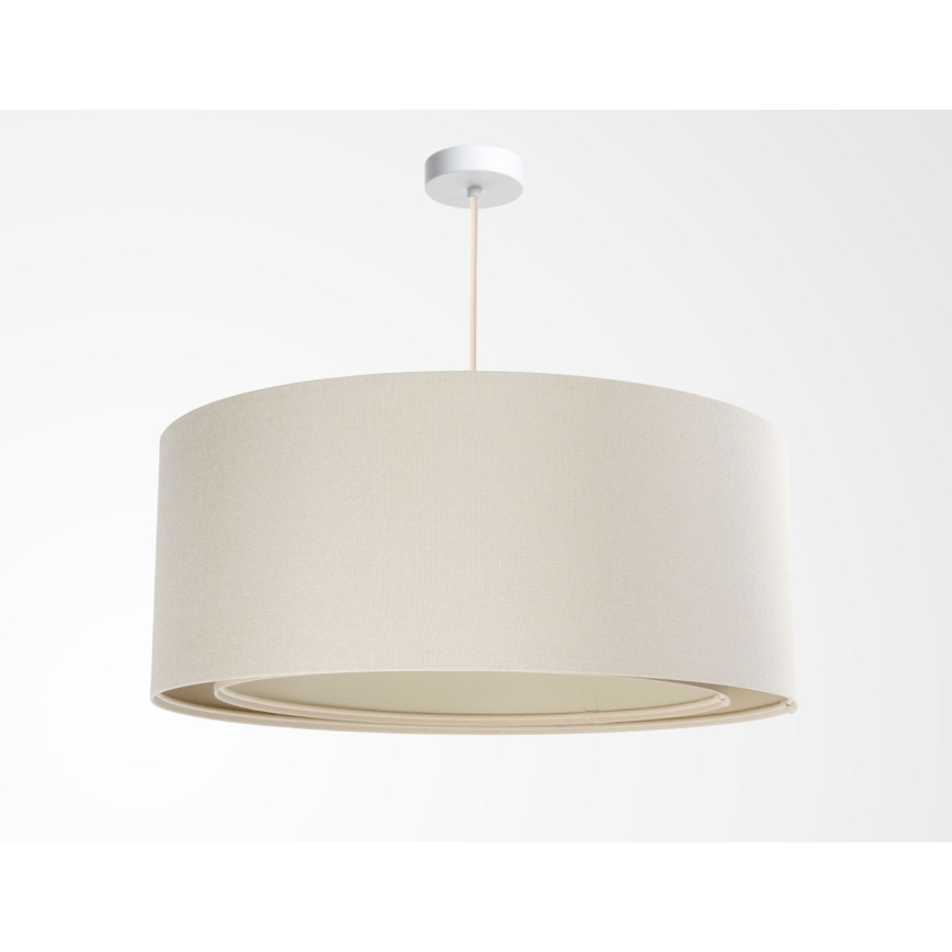 Pakaramā lampa ar vadu BOHO TRINITI 1xE27/60W/230V Ø 50 cm krēmkrāsaina