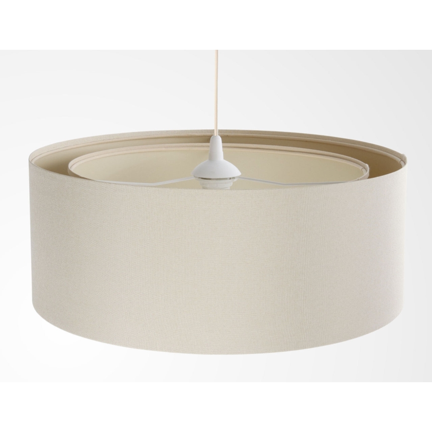 Pakaramā lampa ar vadu BOHO TRINITI 1xE27/60W/230V Ø 50 cm krēmkrāsaina