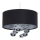 Pakaramā lampa ar vadu BUBBLE 1xE27/60W/230V Ø 40 cm melna