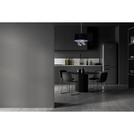 Pakaramā lampa ar vadu BUBBLE 1xE27/60W/230V Ø 40 cm melna