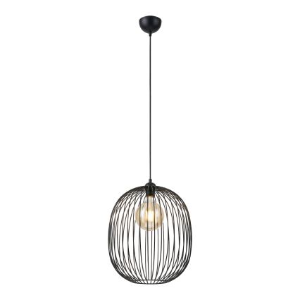 Pakaramā lampa ar vadu DESTELLO 1xE27/15W/230V Ø 32 cm melna