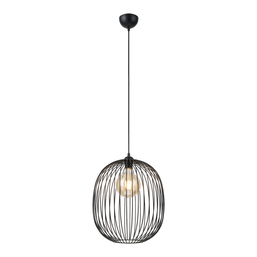 Pakaramā lampa ar vadu DESTELLO 1xE27/15W/230V Ø 32 cm melna