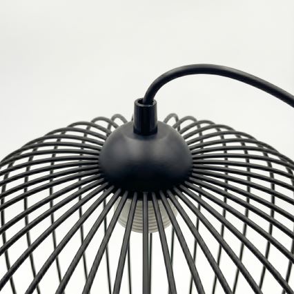 Pakaramā lampa ar vadu DESTELLO 1xE27/15W/230V Ø 32 cm melna