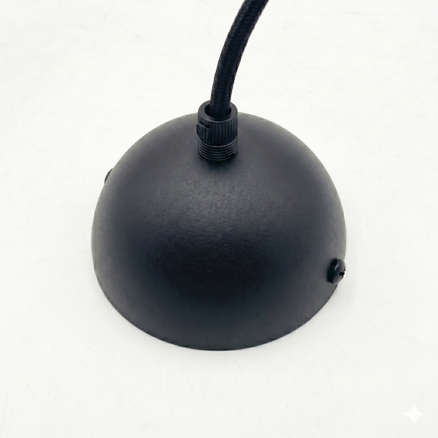 Pakaramā lampa ar vadu DESTELLO 1xE27/15W/230V Ø 32 cm melna