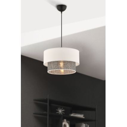 Pakaramā lampa ar vadu ECHO 1xE27/60W/230V krēmkrāsaina/pelēka