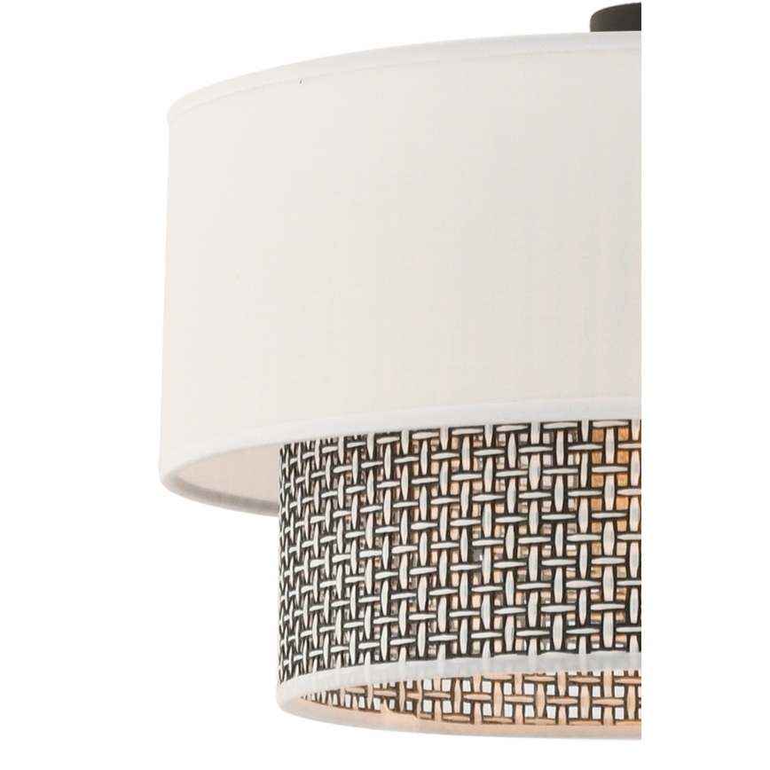 Pakaramā lampa ar vadu ECHO 1xE27/60W/230V krēmkrāsaina/pelēka