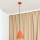 Pakaramā lampa ar vadu ETNA II 1xE27/15W/230V Ø 25 cm oranžā