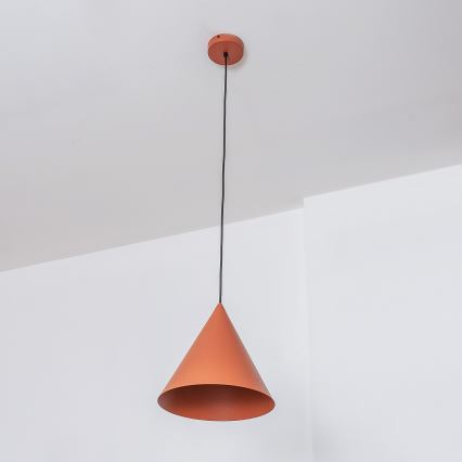 Pakaramā lampa ar vadu ETNA II 1xE27/15W/230V Ø 25 cm oranžā