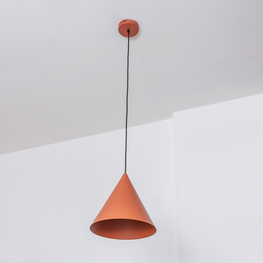 Pakaramā lampa ar vadu ETNA II 1xE27/15W/230V Ø 25 cm oranžā