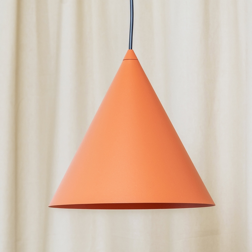 Pakaramā lampa ar vadu ETNA II 1xE27/15W/230V Ø 25 cm oranžā