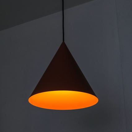 Pakaramā lampa ar vadu ETNA II 1xE27/15W/230V Ø 25 cm oranžā