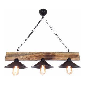 Pakaramā lampa ar vadu HEPSI 3xE27/40W/230V egle valrieksts