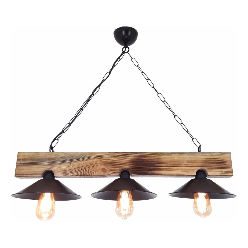 Pakaramā lampa ar vadu HEPSI 3xE27/40W/230V egle valrieksts