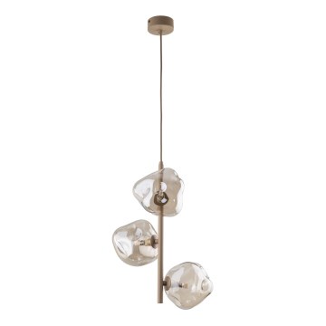 Pakaramā lampa ar vadu LAVA 3xG9/8W/230V bēša/dūmaina bēša